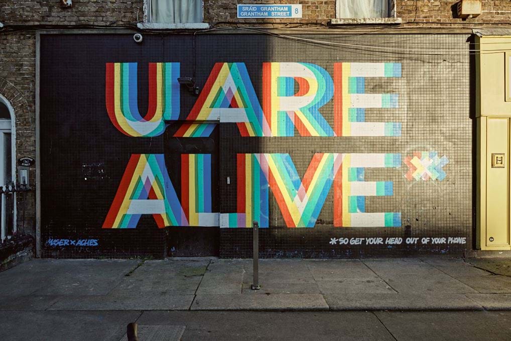 <p>U ARE ALIVE mural by Aches and Maser on Camden Street &copy; Shantanu Starick</p>